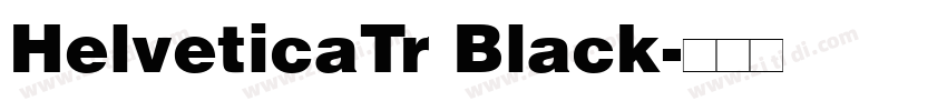 HelveticaTr Black字体转换